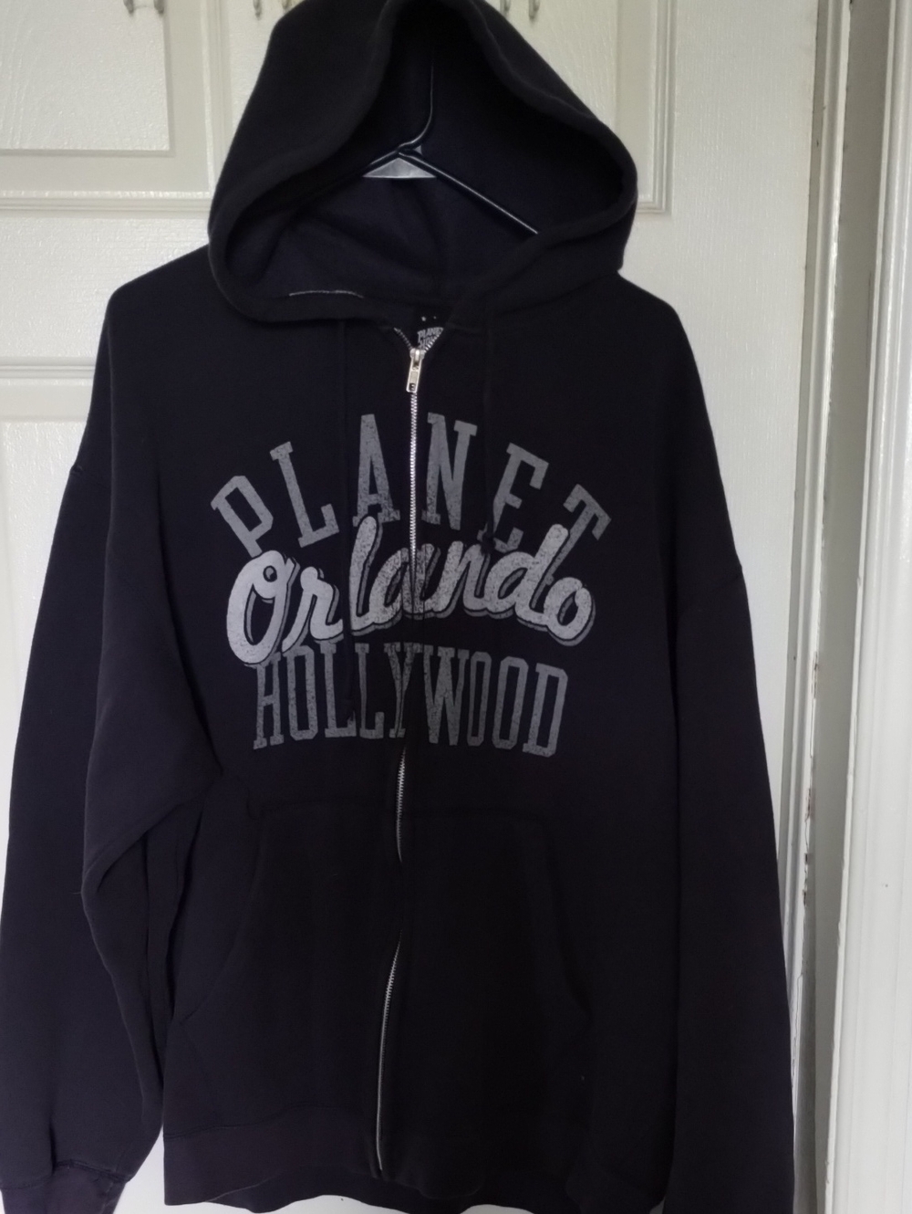 Planet Orlando Hollywood Dark Blue Zip-Up Hoodie